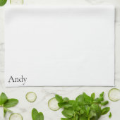 Modern Cute Custom glimlach Snowman face Theedoek (Gevouwen)