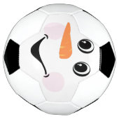 Modern Cute Custom Snowman face Winter Party Voetbal (Gedraaid)