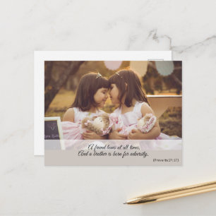 Modern Cute Girly Spirituele Bijbelversie Briefkaart