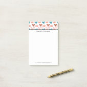 Modern Cute Koala en Floral Blossom Post-it® Notes (Op bureau)