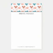 Modern Cute Koala en Floral Blossom Post-it® Notes (Voorkant)