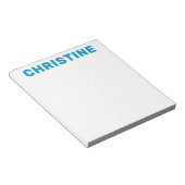 Modern Cute Ocean Blue Green Kinder Teacher Notitieblok (Schuin)