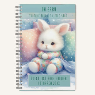 Modern Cute Pastel Bunny Notitieboek