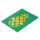 Modern Cute Pineapple Notitieboek (Linkerzijde)