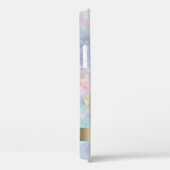 Modern Cute Pink Flamingo Holographic Opal Case-Mate iPhone Case (Achterkant / Rechts)