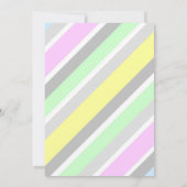 Modern Cute Romantic Fox Couple Wedding Invitation Kaart (Achterkant)