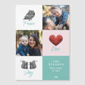 Modern Cute Scandinavian Foto Kerstmis (Voorkant)