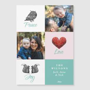 Modern Cute Scandinavian Foto Kerstmis