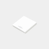 Modern Cute Silver Grey Brush 2 Monogram Post-it® Notes (Schuin)