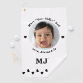 Modern DAD gepersonaliseerd Afbeelding Creëer Golf Golfhanddoek (Insitu)