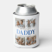 Modern Dad Photo Collage Blikjeskoeler (Blikje Voorkant)