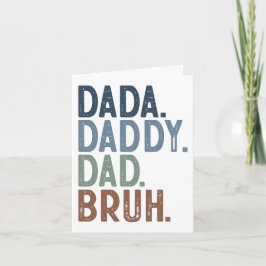 Modern DADA DADDY DAD BRUH FOTO VADERDAG Kaart