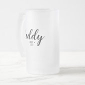 Modern Daddy Custom Gevestigd Jaar Matglas Bierpul (Voorkant links)