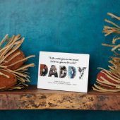 Modern DADDY Photo Collage Happy Vaderdag Fotoplaat (Zijkant)