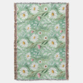 Modern Daisy Flowers Winter Deken (Voorkant Verticaal)