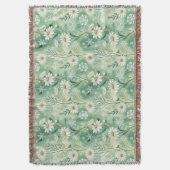 Modern Daisy Flowers Winter Deken (Voorkant Verticaal)