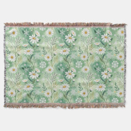 Modern Daisy Flowers Winter Deken
