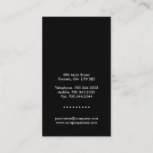 Modern Damask Monogram Visitekaartjes (Achterkant)