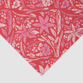 Modern Damask Poinsettia Ornament tissuepapier (Detail)
