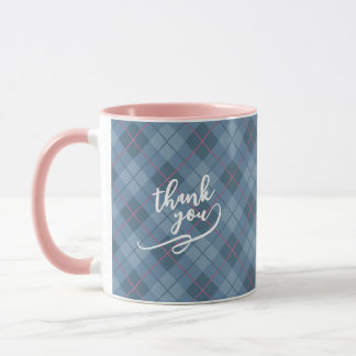 Modern dambordpatroon bedankcadeau mok