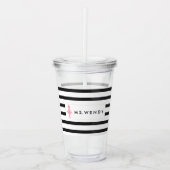 Modern Dance Teacher Personalized Acryl Drinkbeker (Voorkant)