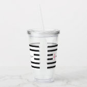 Modern Dance Teacher Personalized Acryl Drinkbeker (Links)