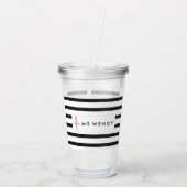 Modern Dance Teacher Personalized Acryl Drinkbeker (Achterkant)