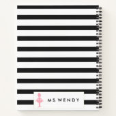 Modern Dance Teacher Personalized Notitieboek (Achterkant)