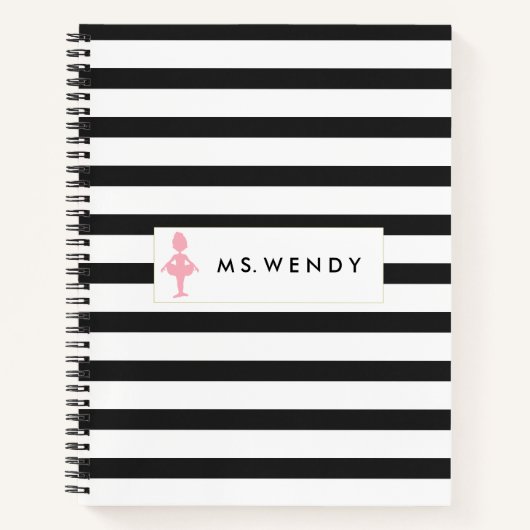 Modern Dance Teacher Personalized Notitieboek (Voorkant)