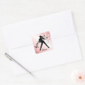Modern Dance Vierkante Sticker (Envelop)