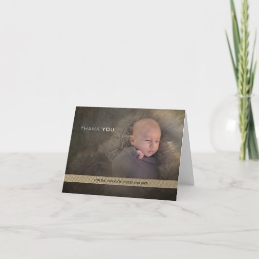 Modern Dank je nieuwe baby Bedankkaart (Voorkant)