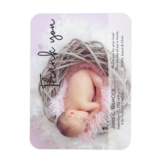 Modern Dank u de Aankondiging van de Aankomst van  Magneet (Verticaal)