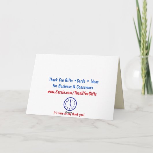 Modern dank u Kaarten (Achterkant)