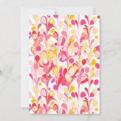 Modern Dank u Retro Abstracte Roze Kaart (Achterkant)