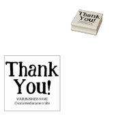 Modern dank u, verpakkende zaken 	rubberstempel (Gestempeld)