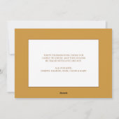 Modern Dankbaar Minimal Chic Happy Thanksgiving Feestdagenkaart (Achterkant)