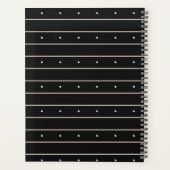 Modern Dark Gothic Pinstripe Lines And Polka Dots (Dos)