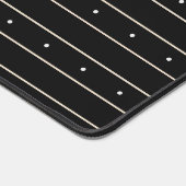 Modern Dark Gothic Pinstripe Lines And Polka Dots Bureaumat (Hoek)