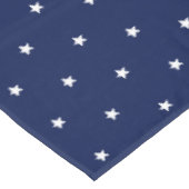 Modern Dark Navy blue sterren patroon Tafelkleed (Gekanteld)