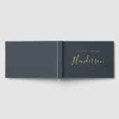 Modern Dark Navy et Gold Nom de famille Mariage (Complet)