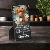Modern Dark Wooden Pet Memorial | Foto Keepslag Fotoplaat