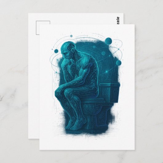 Modern Day Thinker Briefkaart (Voorkant / Achterkant)