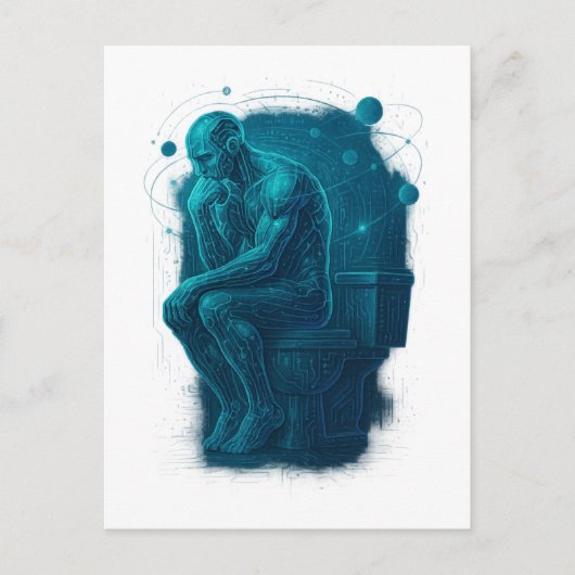 Modern Day Thinker Briefkaart (Voorkant)