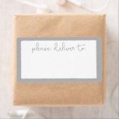 Modern Deckle gelieve te leveren aan adresetiket Etiket (Insitu)