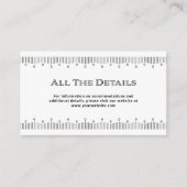 Modern Deco | Details zwart-witbruiloft Informatiekaartje (Voorkant)