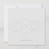 Modern Deco sparen de Datum Save The Date (Achterkant)