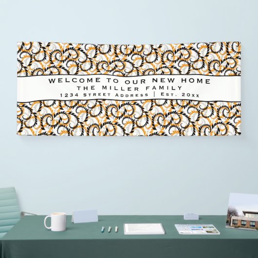 Modern Decoratief Welkomstfeest Spandoek (Beurs)