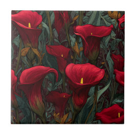 Modern Decorative Calle Lilies Tiles For Kitchen Tegeltje