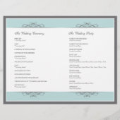Modern Decorative Wedding Program Flyer (Achterkant)