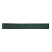 Modern Deep Forest Green Minimalist Monogram 3in Lint (Voorkant)